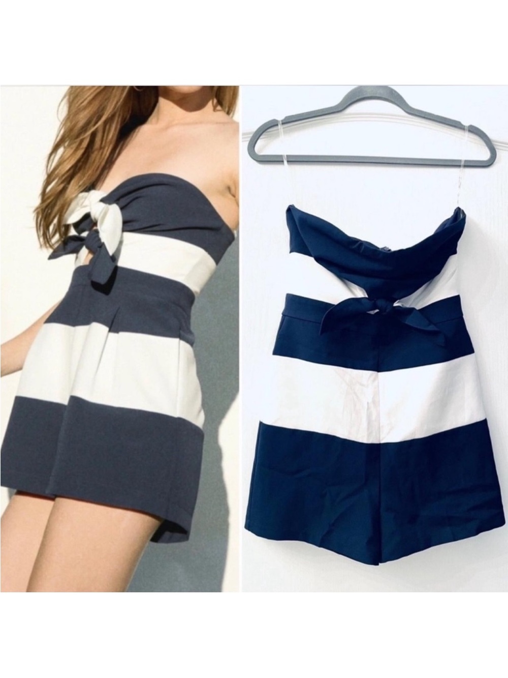 Alpha & Omega strapless romper S